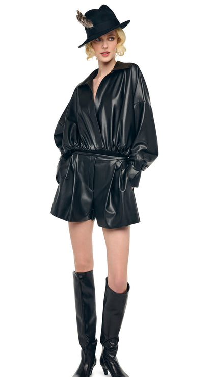 MENS PLEAT SHORT Black | Norma Kamali Women