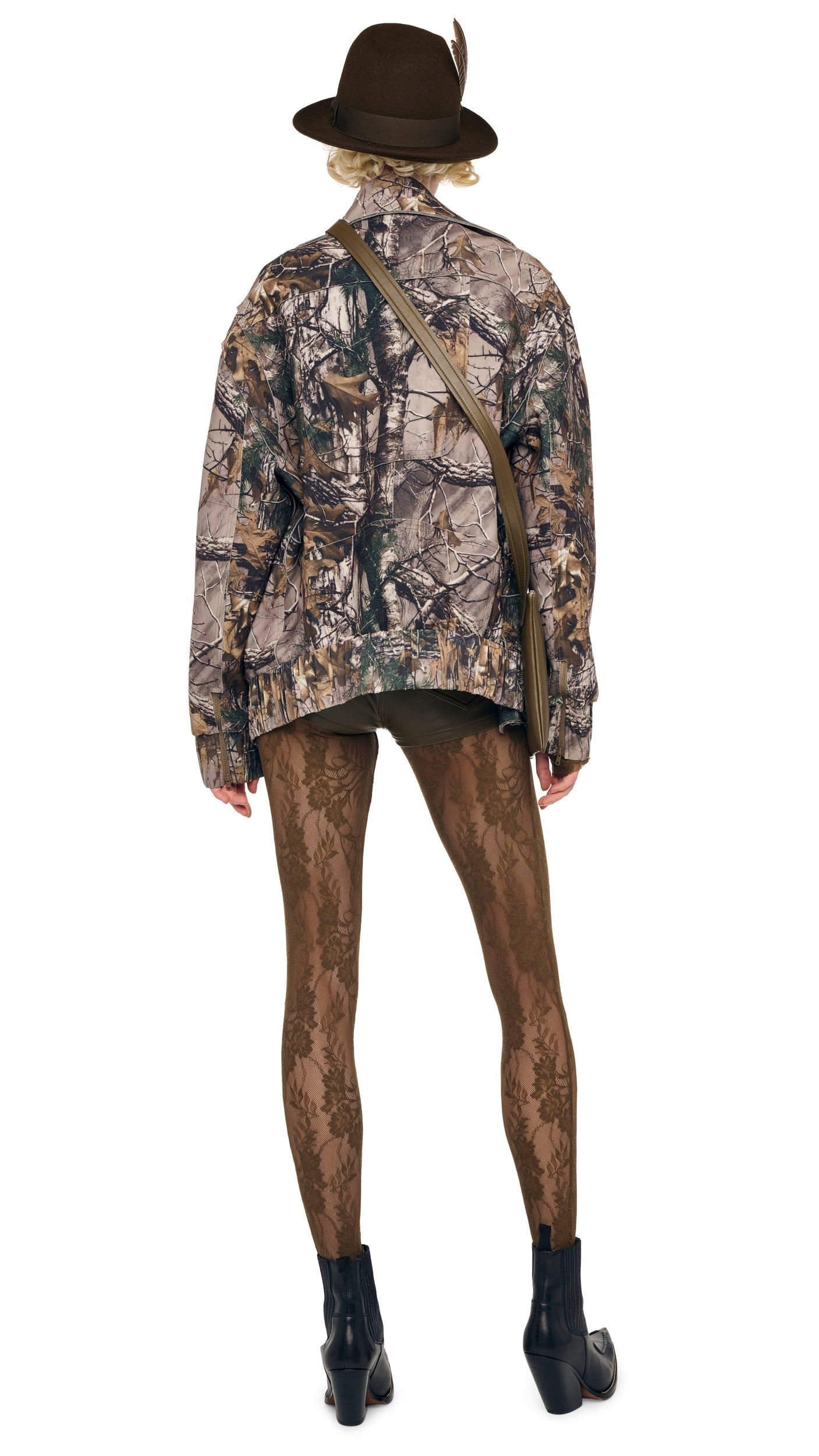 HIGH WAIST JEAN SHORT Bark | Norma Kamali Women