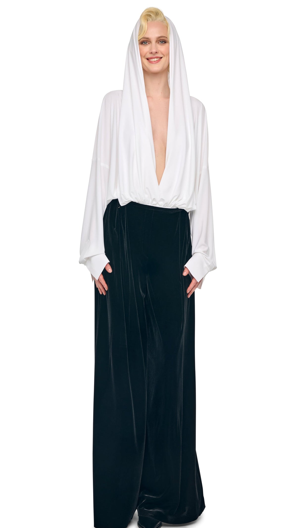 MENS PLEAT PANT Black | Norma Kamali Women