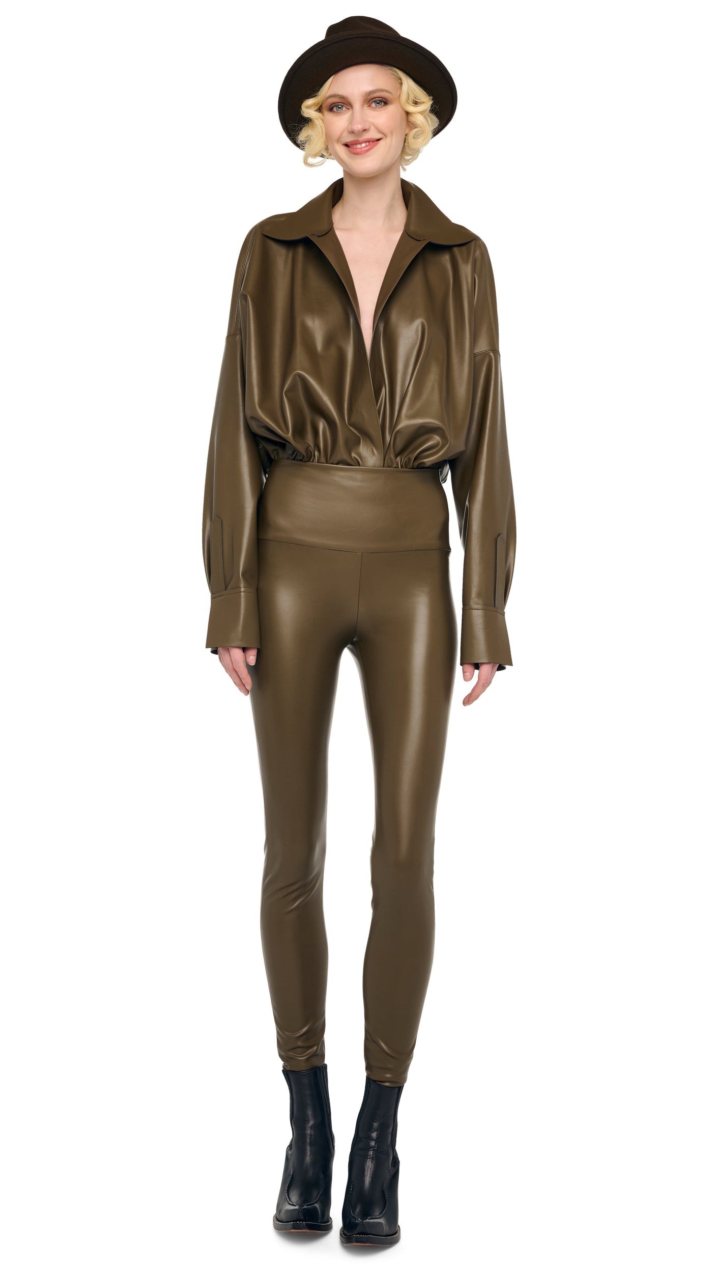 LONG LEGGING Bark | Norma Kamali Women