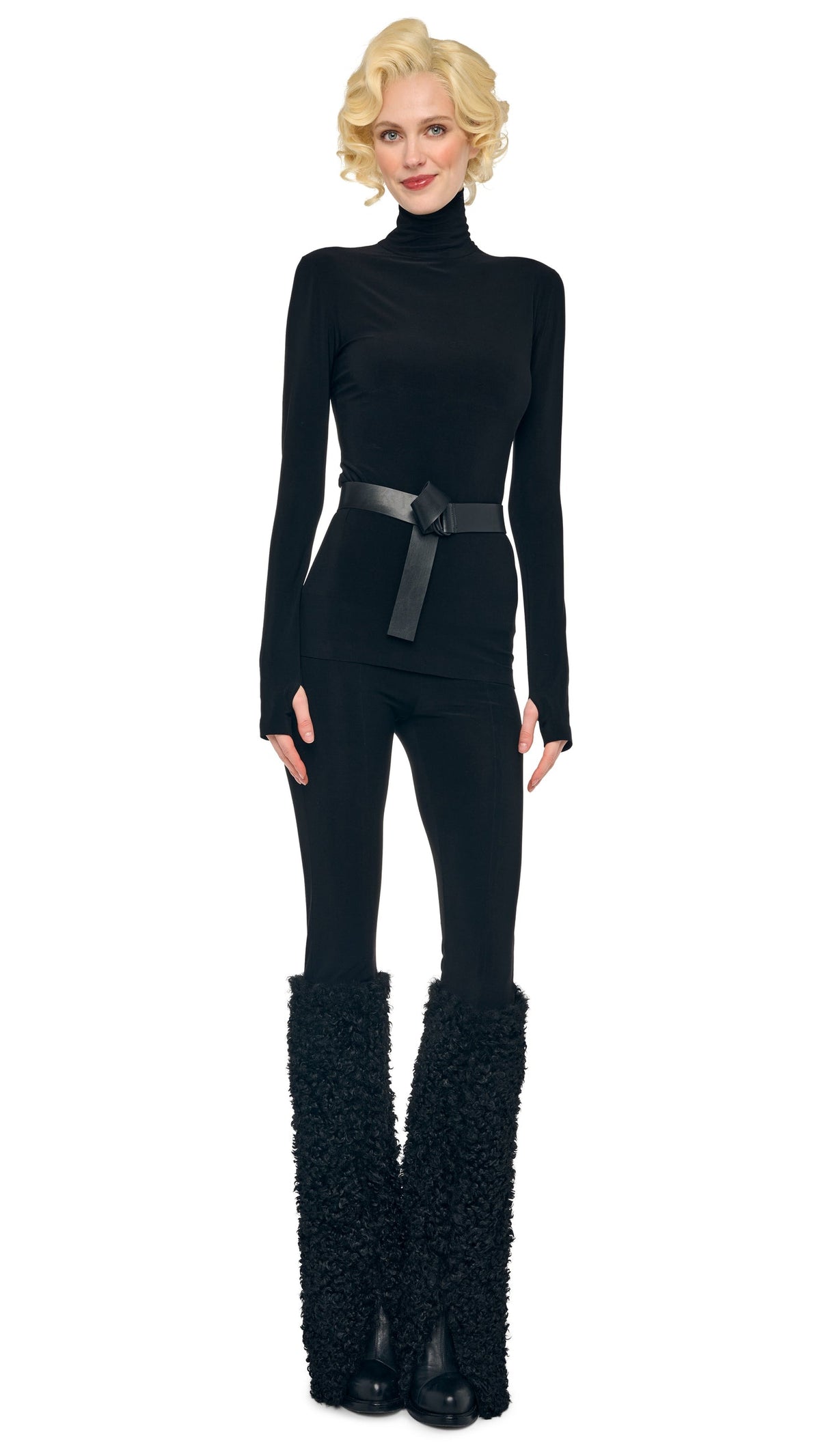 CURLY SPAT LEGGING Black | Norma Kamali Women