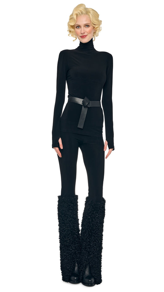 CURLY SPAT LEGGING Black | Norma Kamali Women