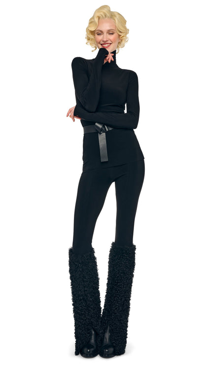 CURLY SPAT LEGGING Black | Norma Kamali Women