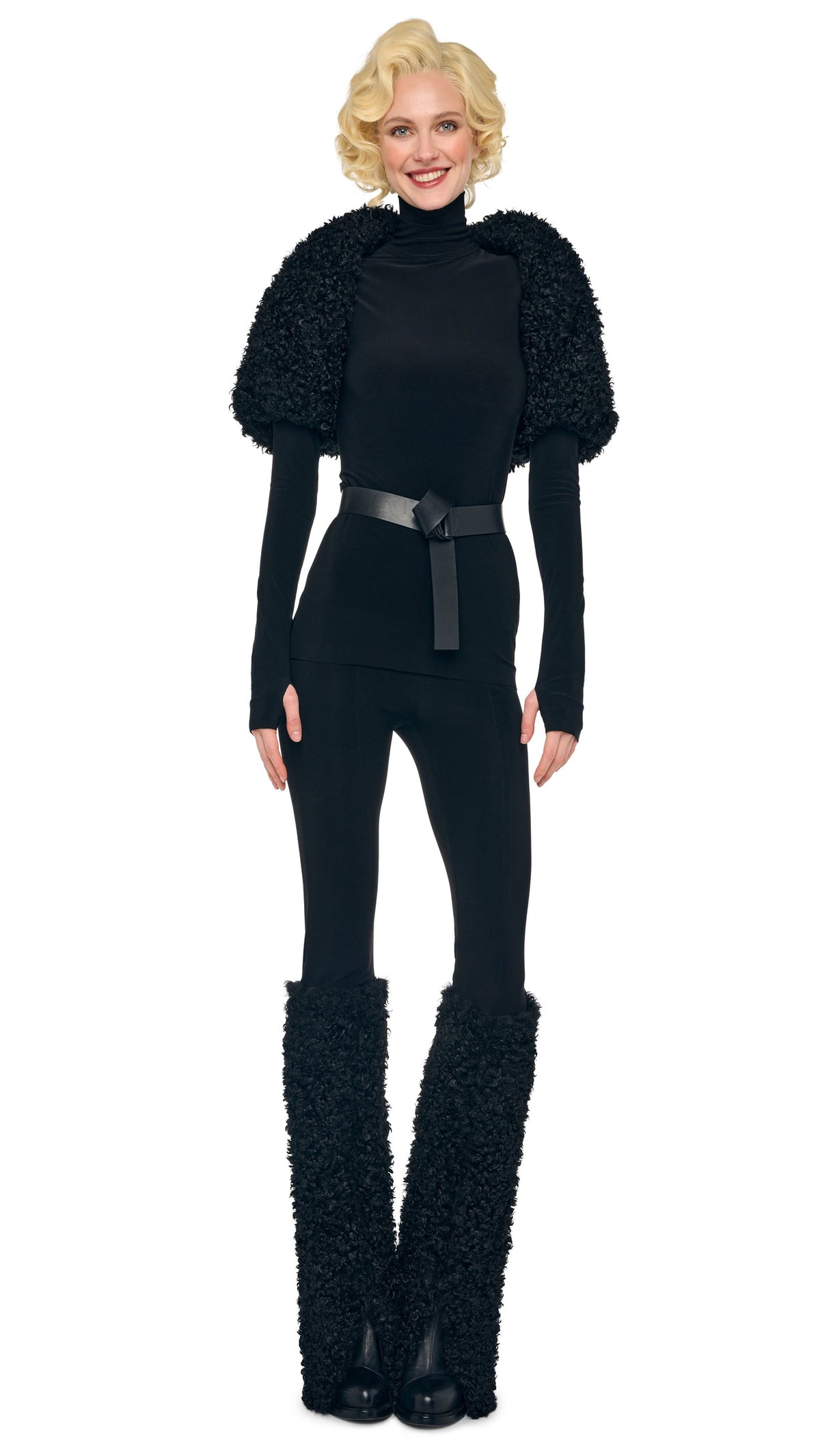 CURLY SPAT LEGGING Black | Norma Kamali Women