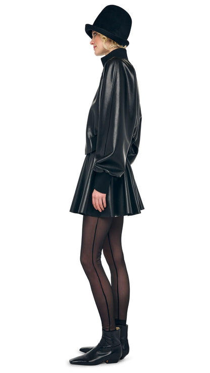 OS TURTLE BOMBER JACKET Black | Norma Kamali Women