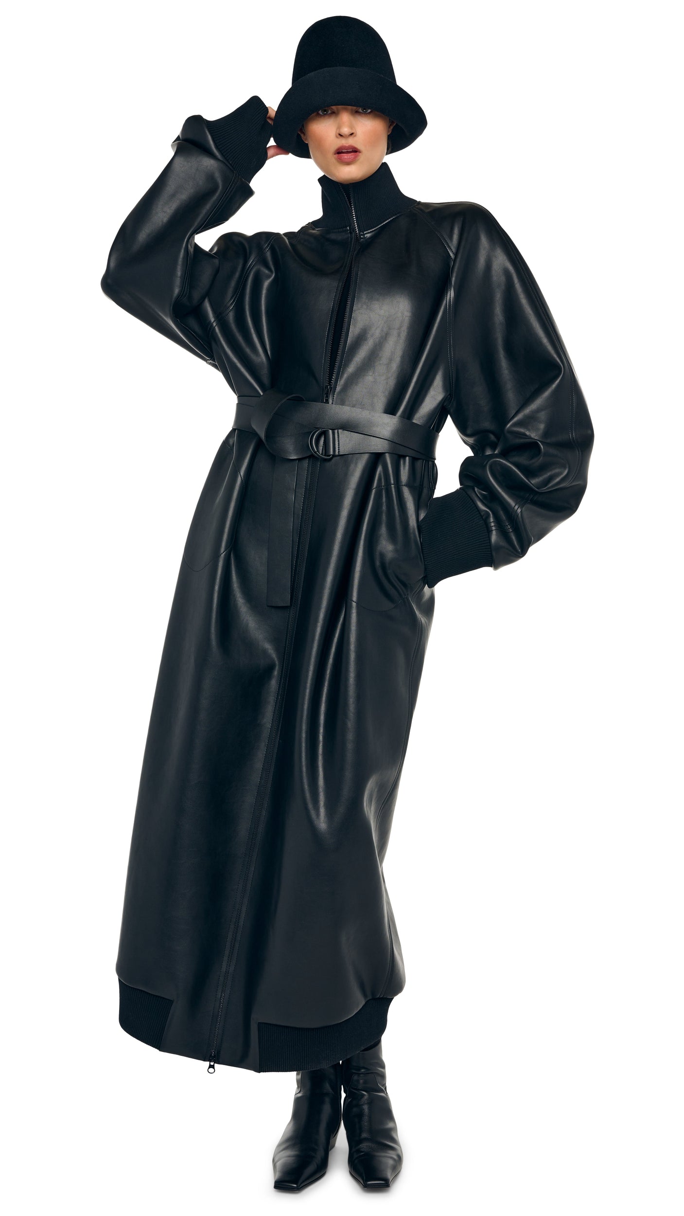 OS TURTLE BOMBER JACKET Black | Norma Kamali Women