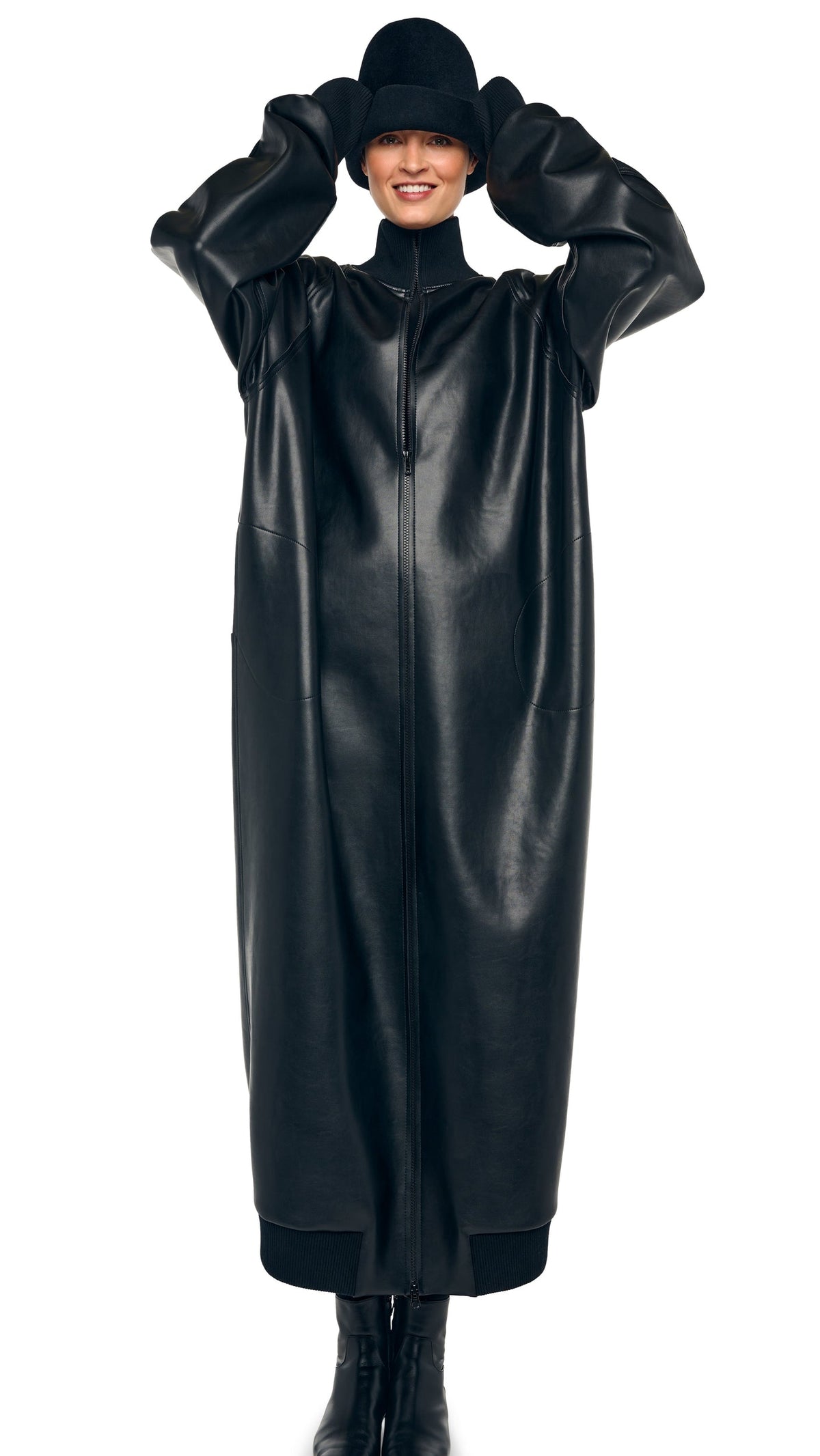 OS TURTLE BOMBER JACKET Black | Norma Kamali Women