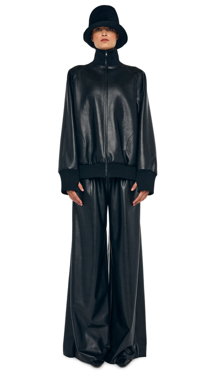 OS TURTLE BOMBER JACKET TO HIP Black | Norma Kamali Women
