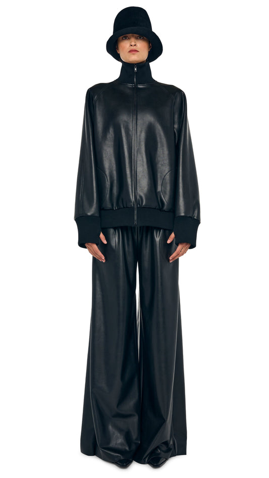 OS TURTLE BOMBER JACKET TO HIP Black | Norma Kamali Women
