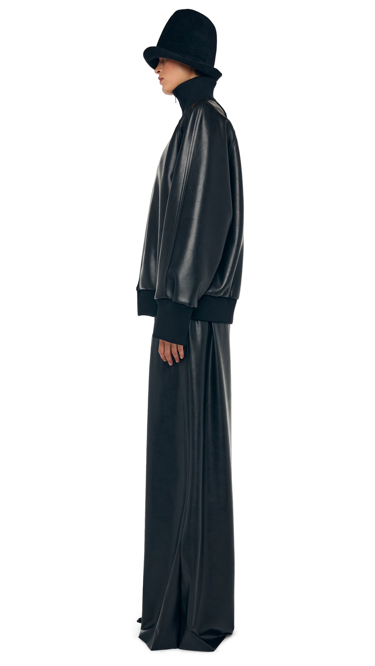 OS TURTLE BOMBER JACKET TO HIP Black | Norma Kamali Women