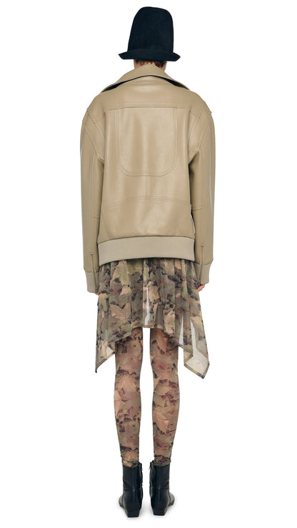 OVERSIZED MOTO JACKET Elm | Norma Kamali Women