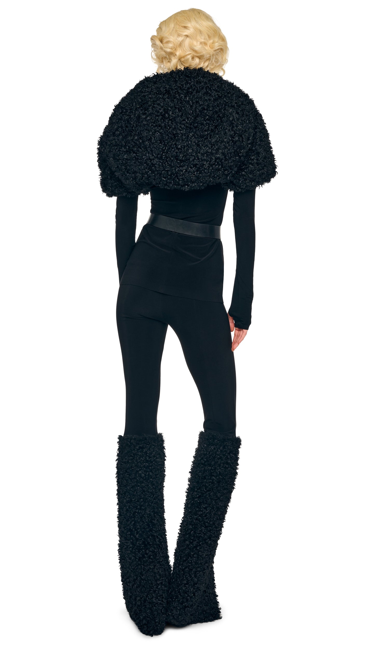 LONG SLEEVE SHRUGGIE Black | Norma Kamali Women