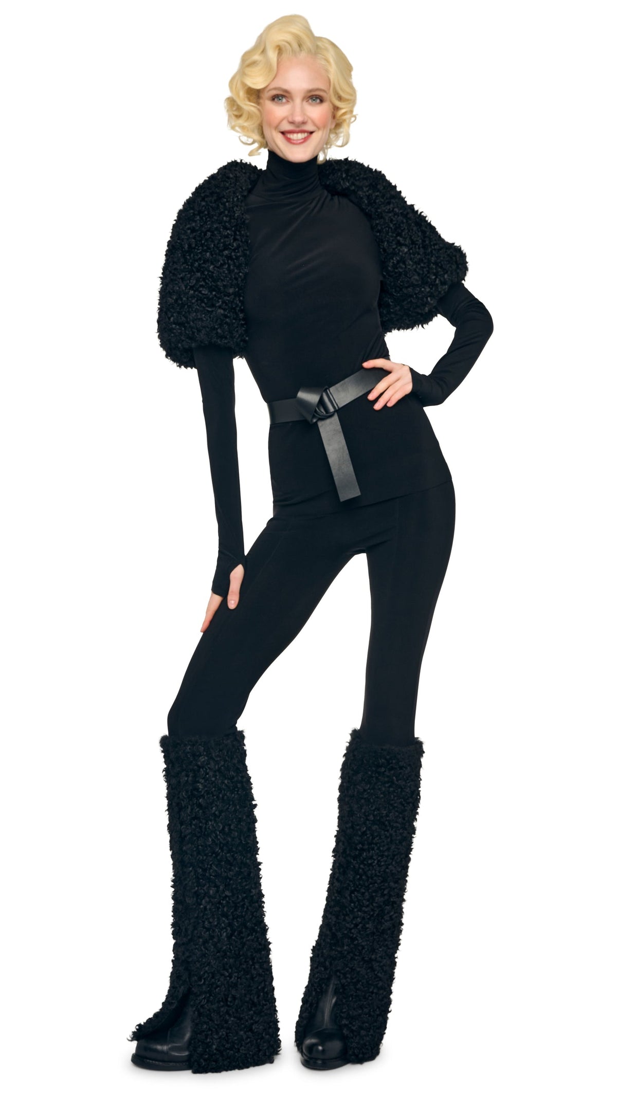 LONG SLEEVE SHRUGGIE Black | Norma Kamali Women