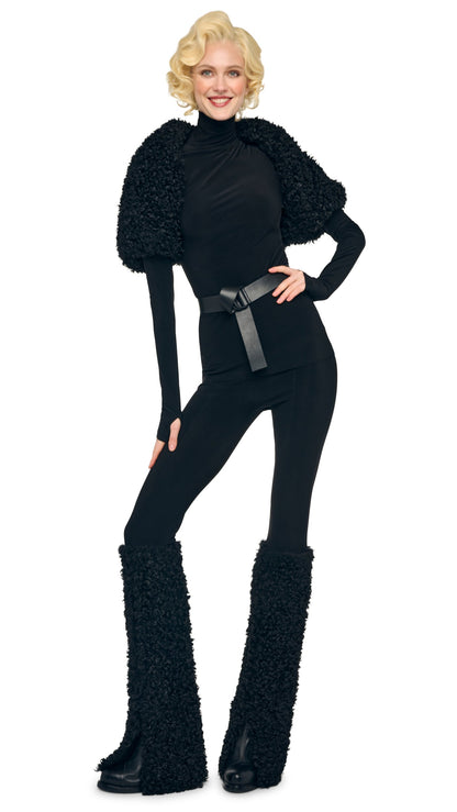 LONG SLEEVE SHRUGGIE Black | Norma Kamali Women
