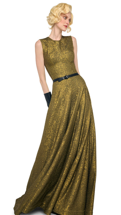SLEEVELESS GRACE GOWN Bark | Norma Kamali Women