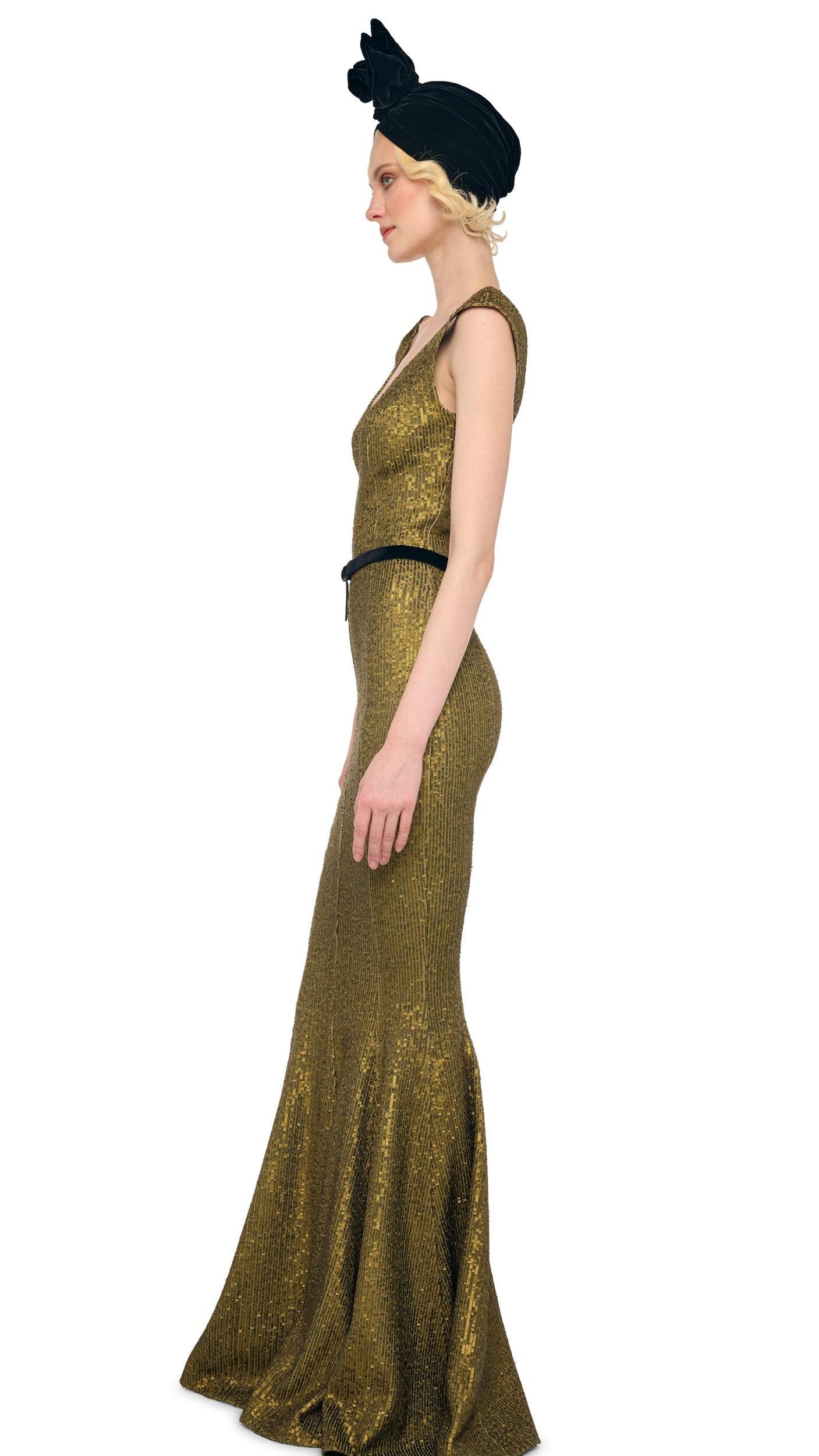 GRACE FISHTAIL GOWN Bark | Norma Kamali Women