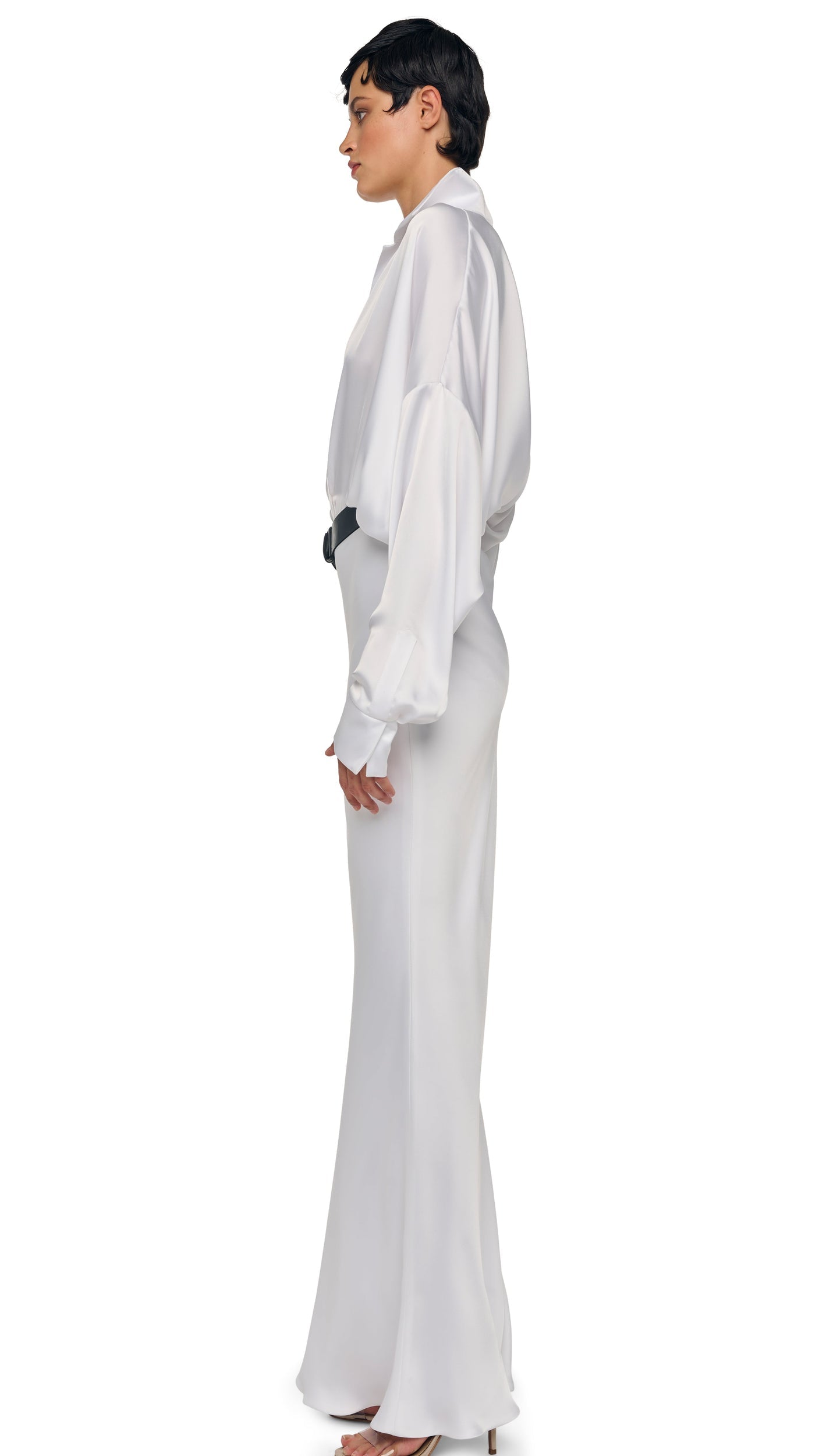 SUPER OS BF NK SHIRT GOWN Snow White | Norma Kamali Women