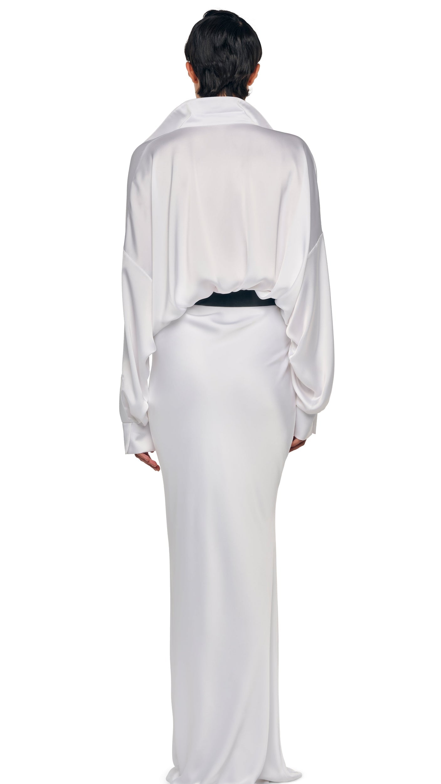 SUPER OS BF NK SHIRT GOWN Snow White | Norma Kamali Women