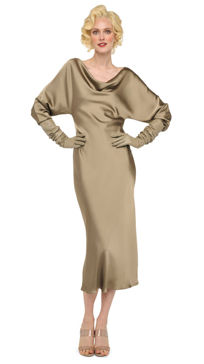 DOLMAN MARIA DRESS Elm | Norma Kamali Women