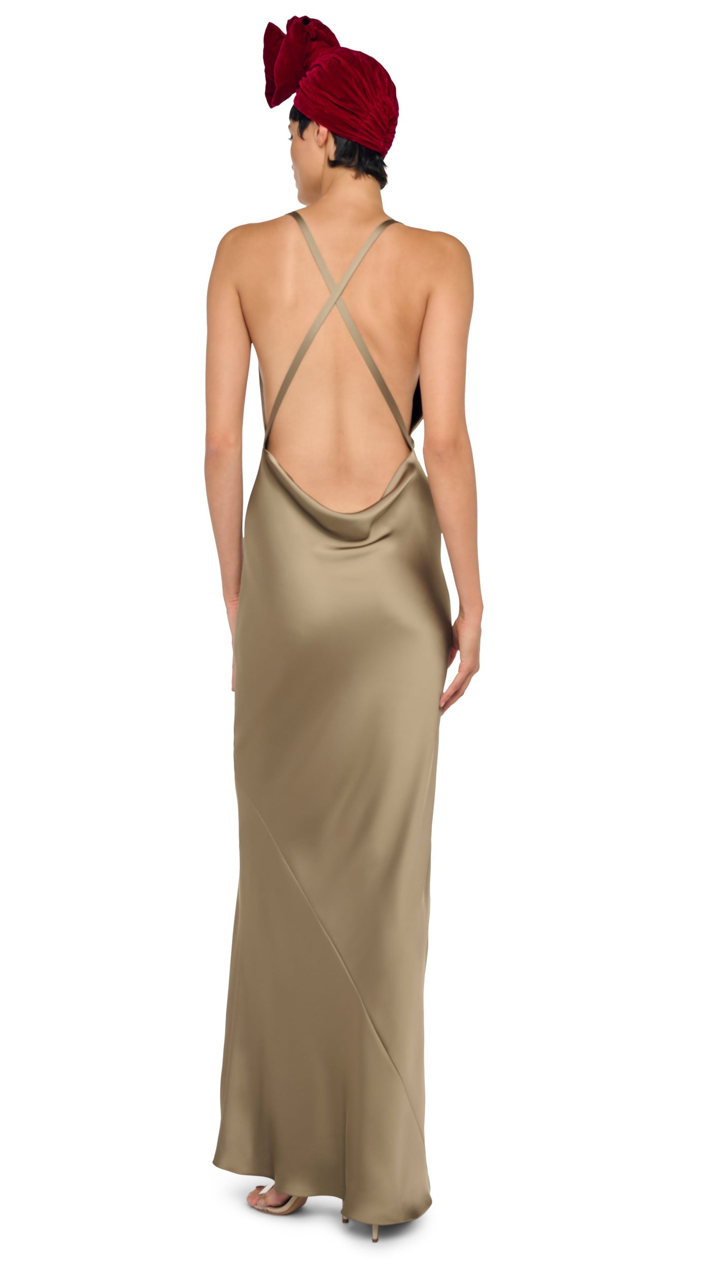 CROSS BACK BIAS GOWN Elm | Norma Kamali Women