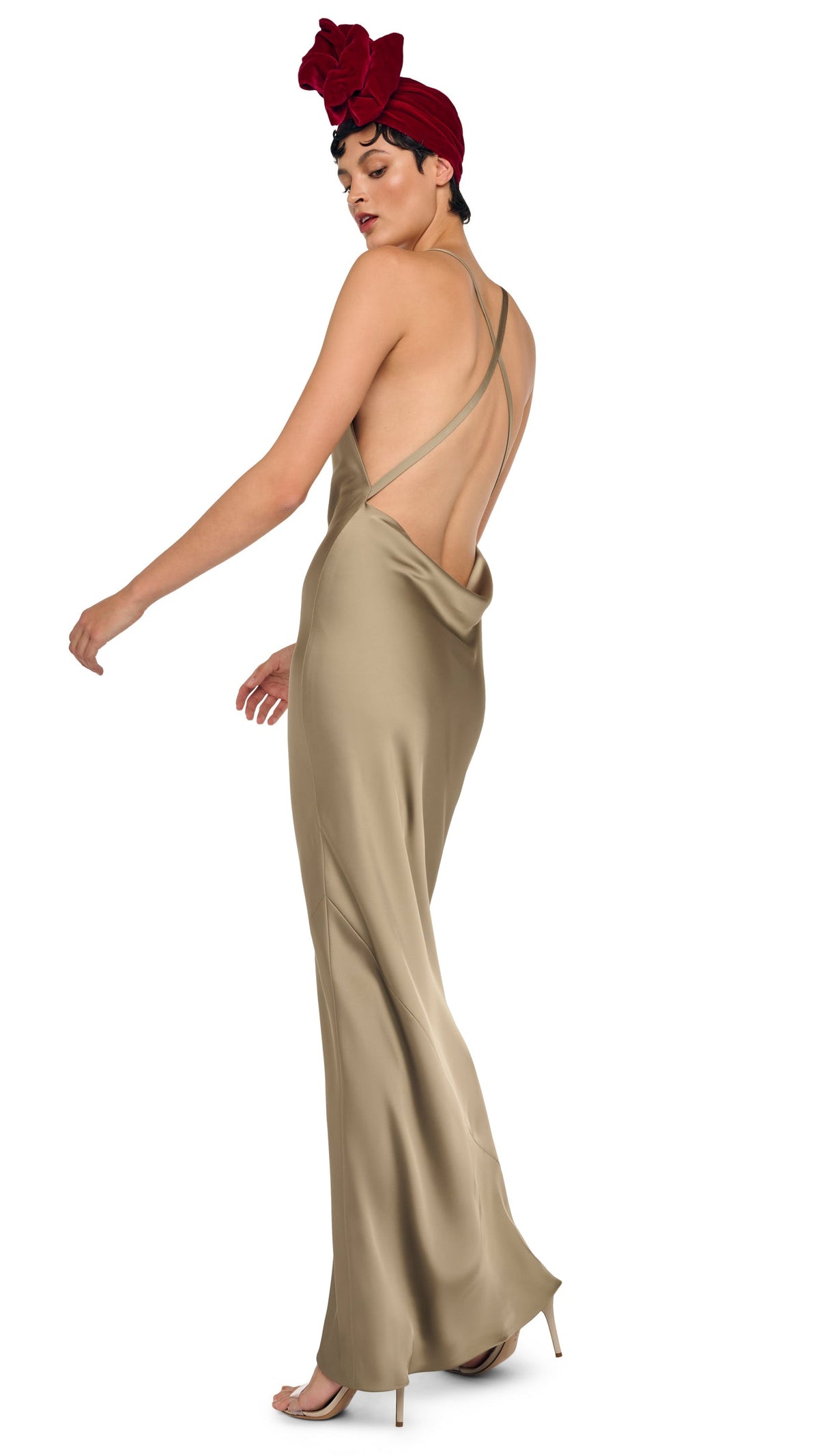 CROSS BACK BIAS GOWN Elm | Norma Kamali Women