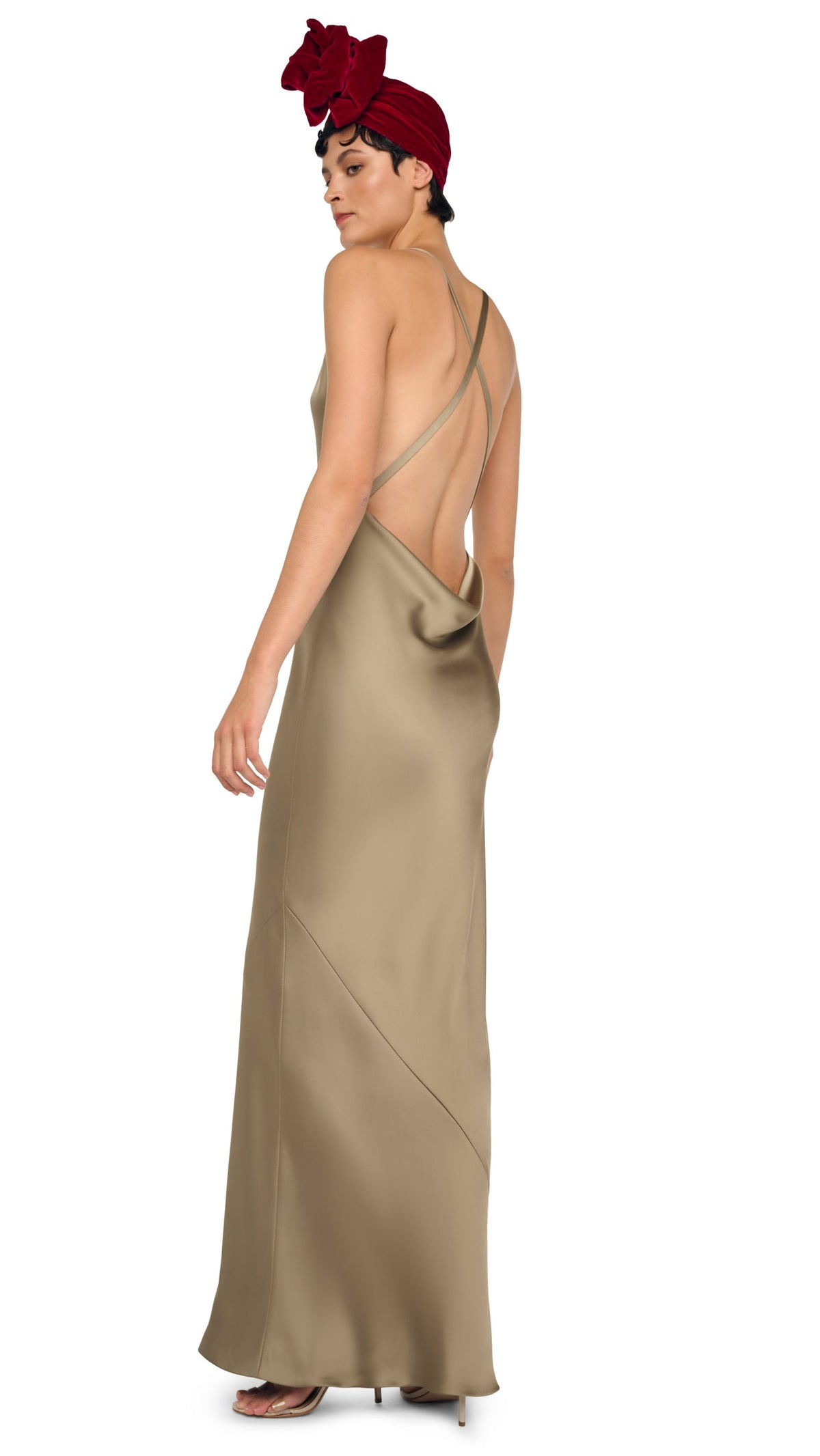 CROSS BACK BIAS GOWN Elm | Norma Kamali Women