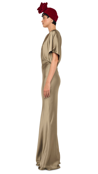 OBIE GOWN Elm | Norma Kamali Women