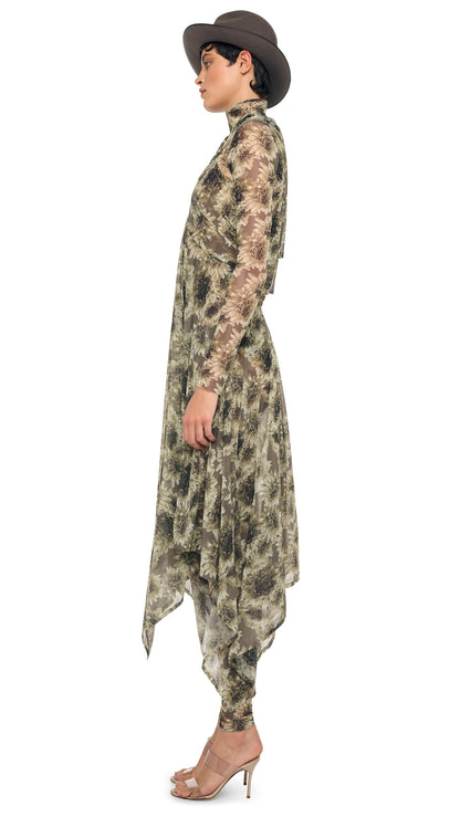 CONVERTIBLE MIDCALF Fall Flowers | Norma Kamali Women