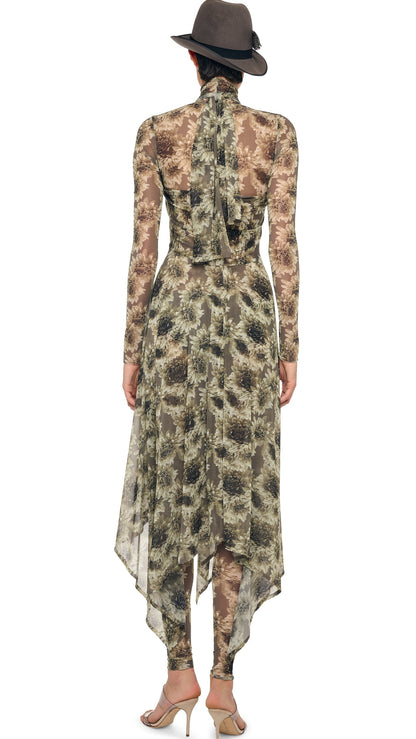 CONVERTIBLE MIDCALF Fall Flowers | Norma Kamali Women