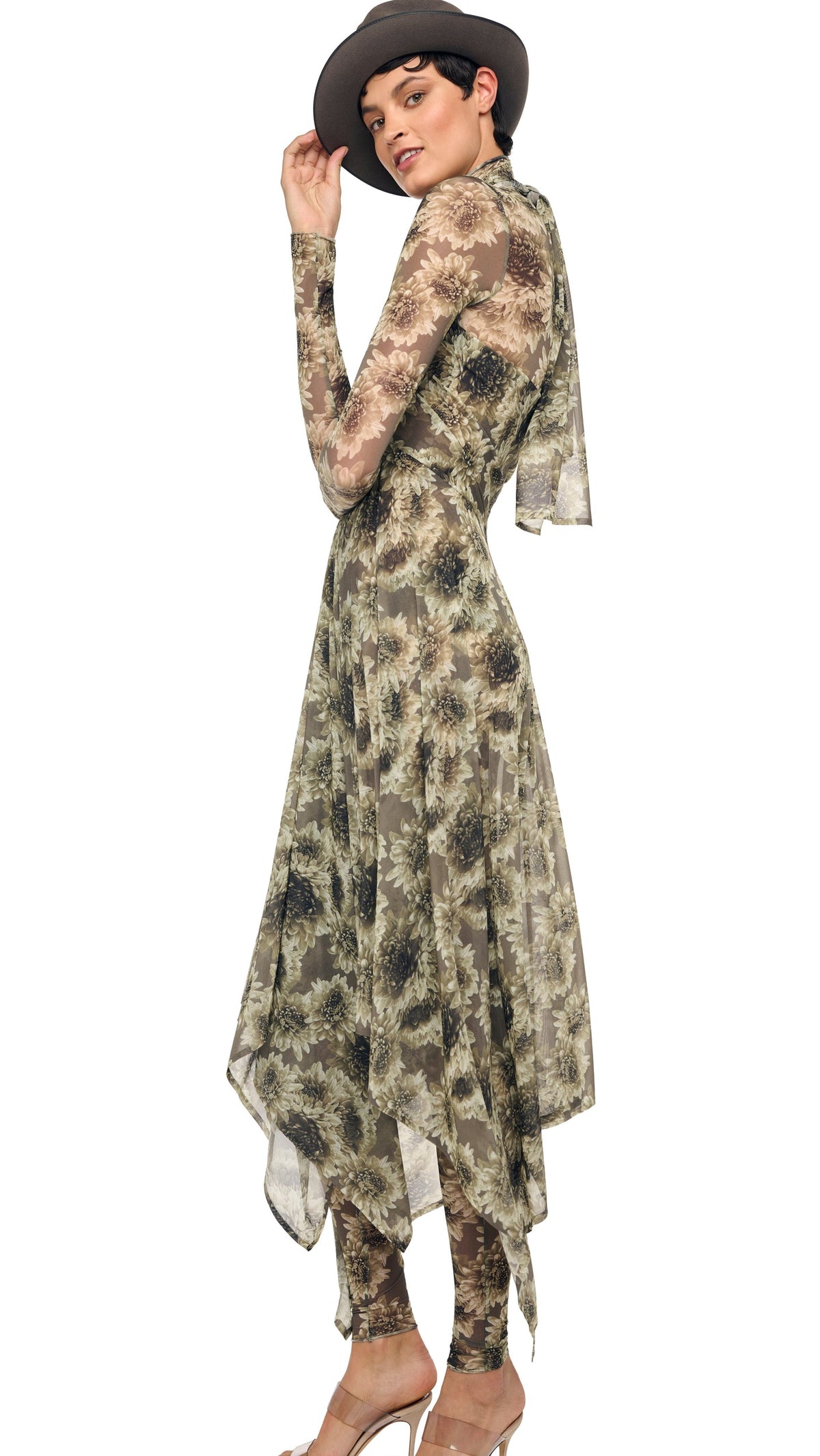 CONVERTIBLE MIDCALF Fall Flowers | Norma Kamali Women