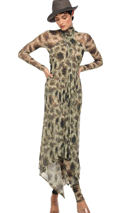 CONVERTIBLE MIDCALF Fall Flowers | Norma Kamali Women