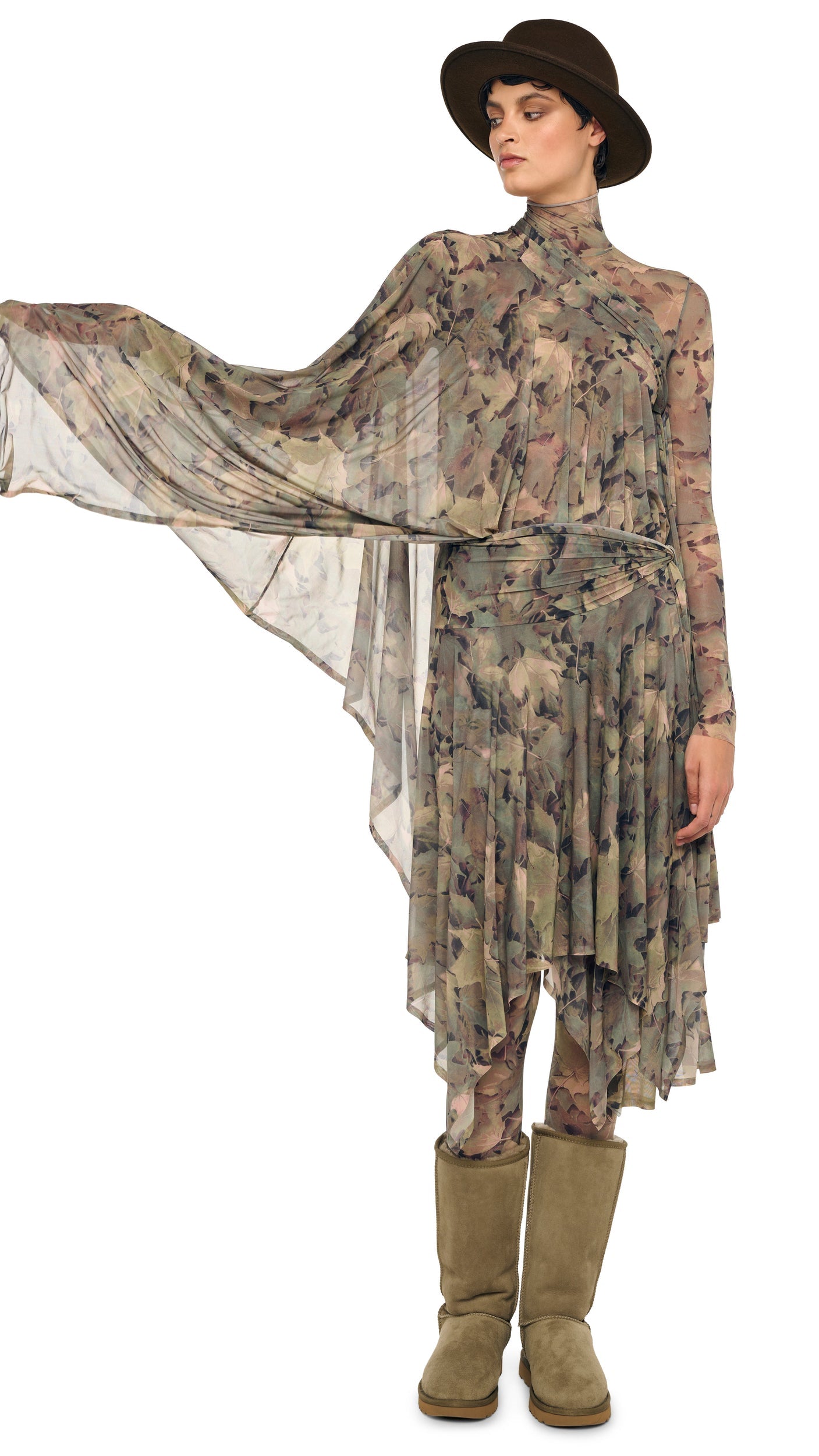 CONVERTIBLE MIDCALF Autumn Leaves | Norma Kamali Women