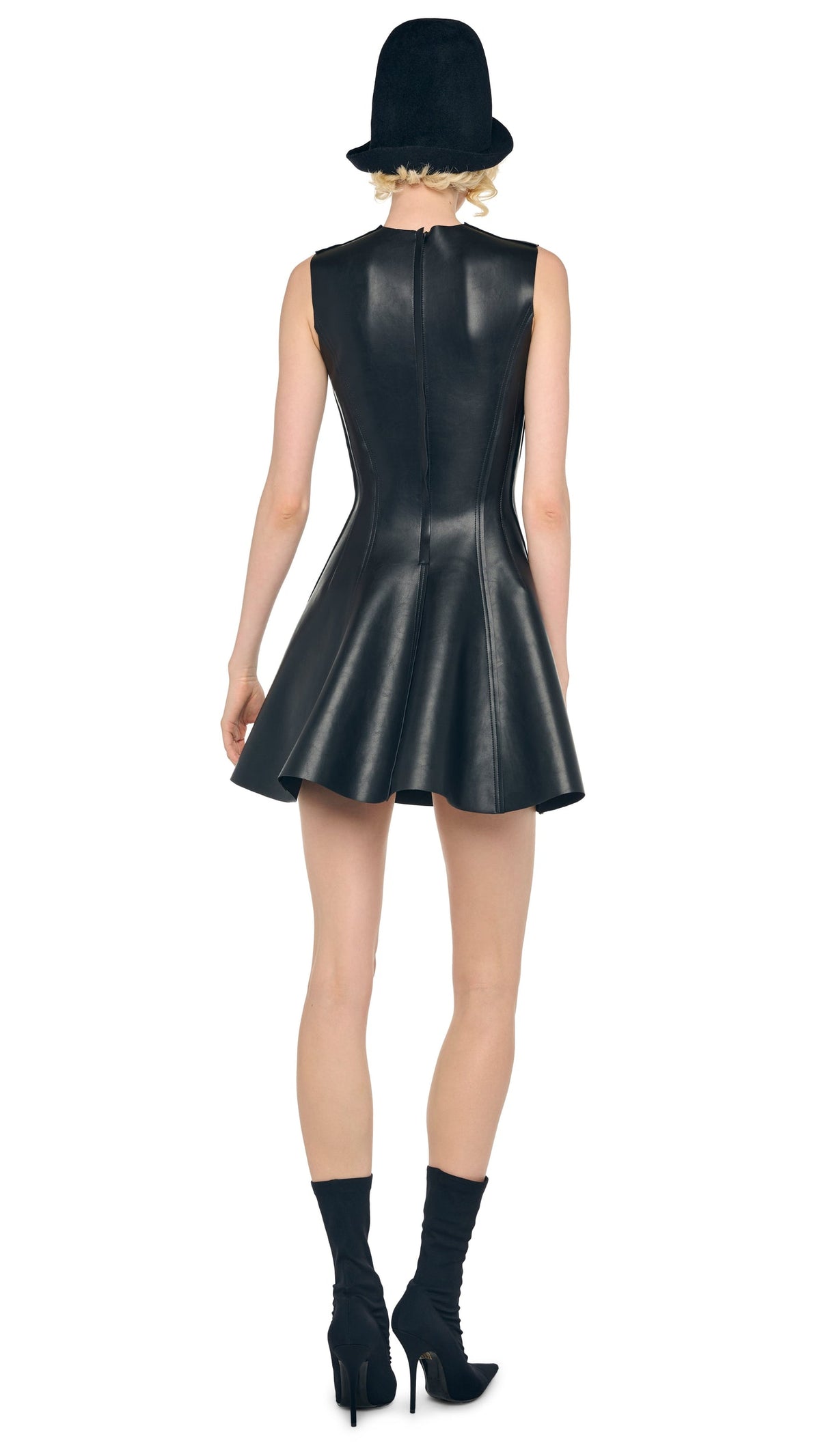 SLEEVELESS GRACE MINI DRESS Black | Norma Kamali Women