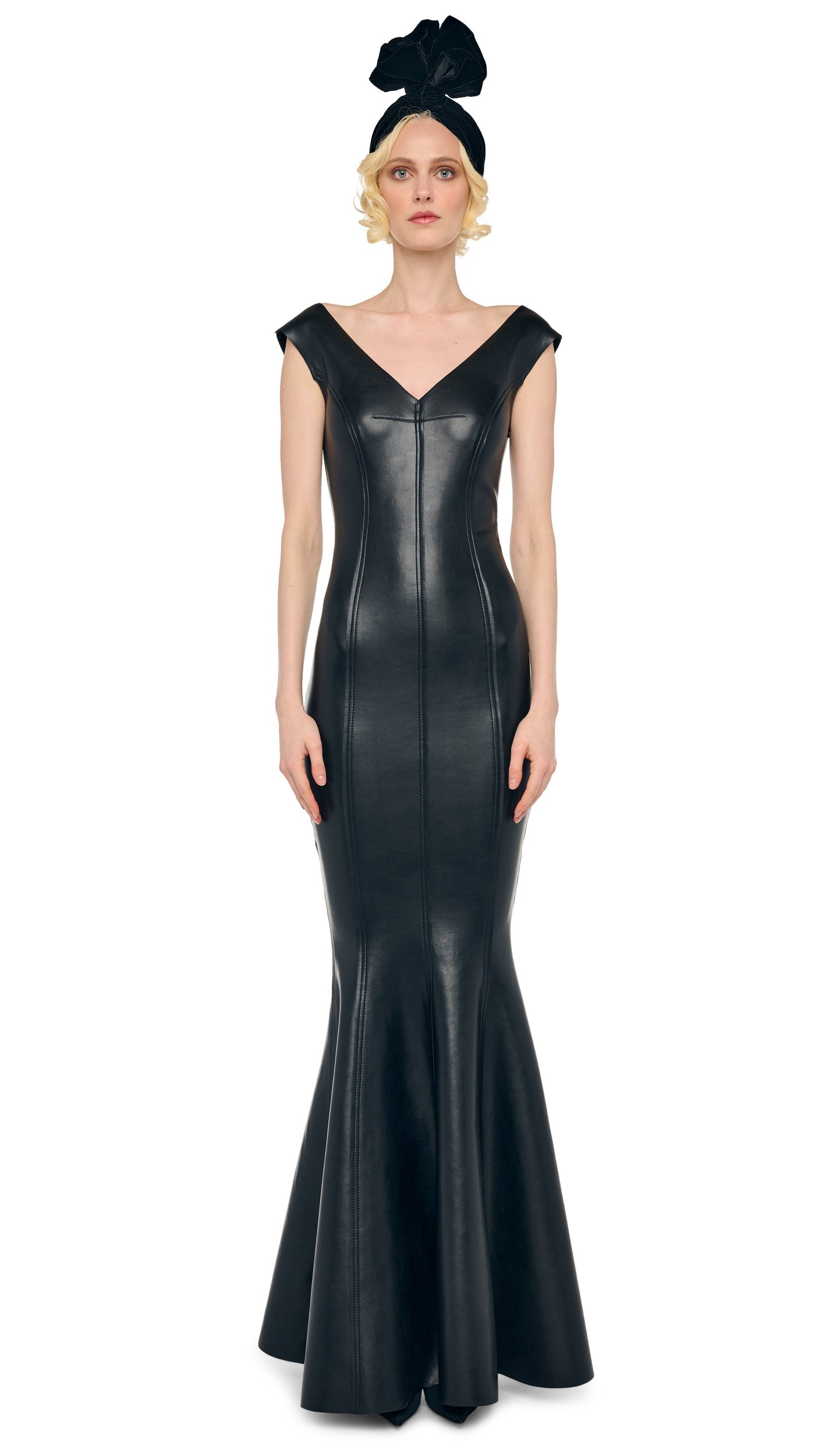 GRACE FISHTAIL GOWN Black | Norma Kamali Women
