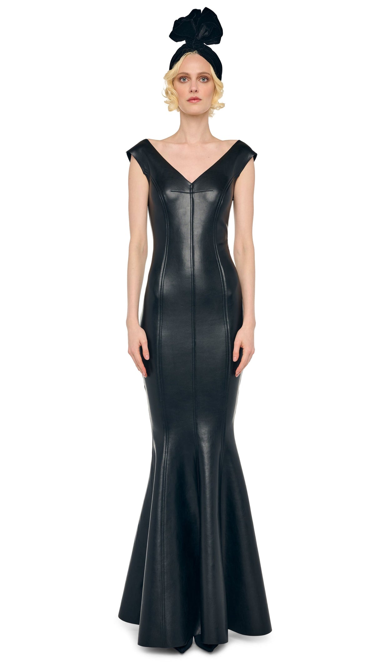 GRACE FISHTAIL GOWN Black | Norma Kamali Women
