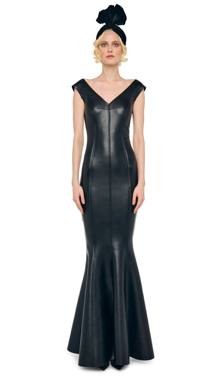 GRACE FISHTAIL GOWN Black | Norma Kamali Women