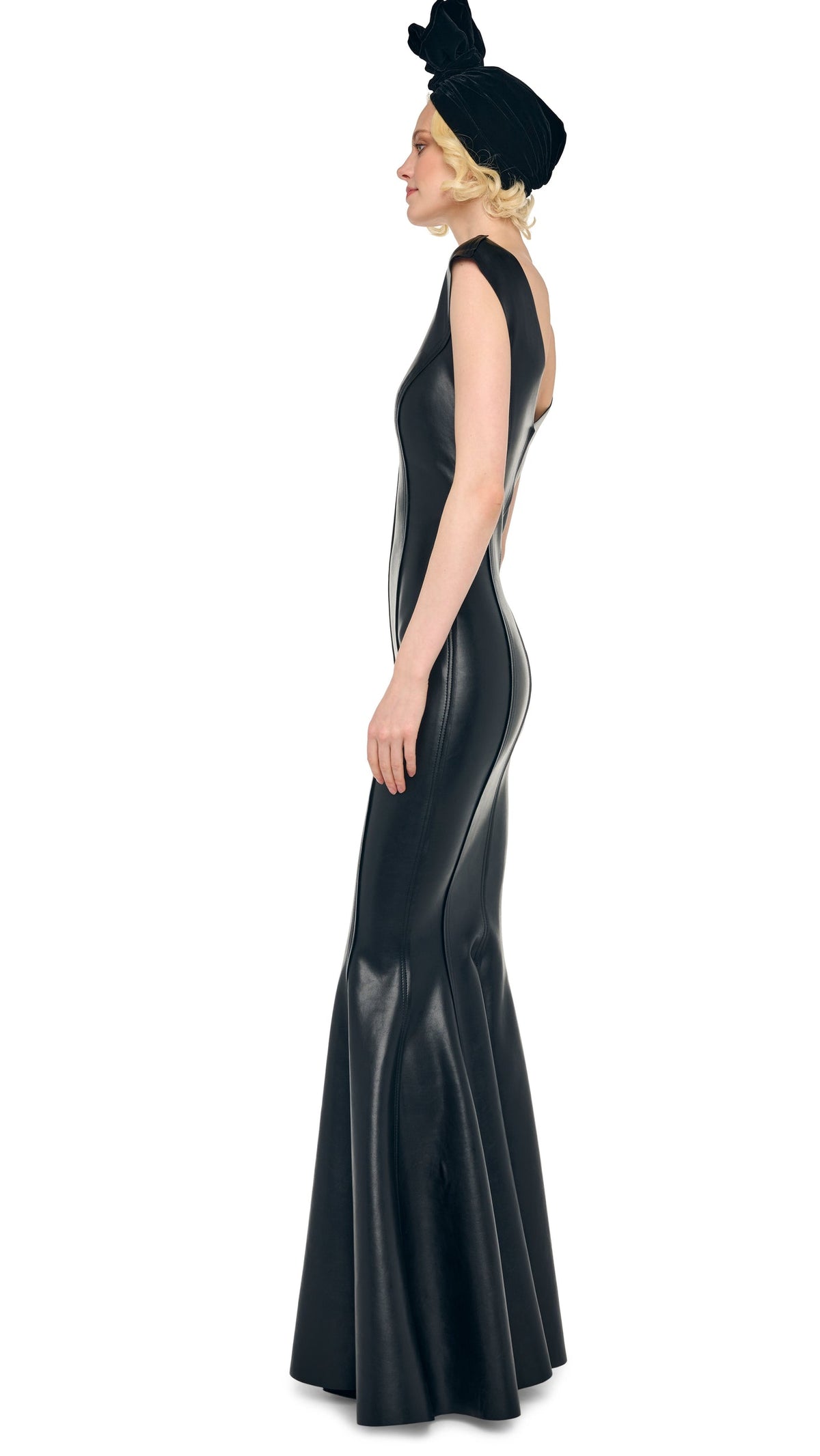 GRACE FISHTAIL GOWN Black | Norma Kamali Women