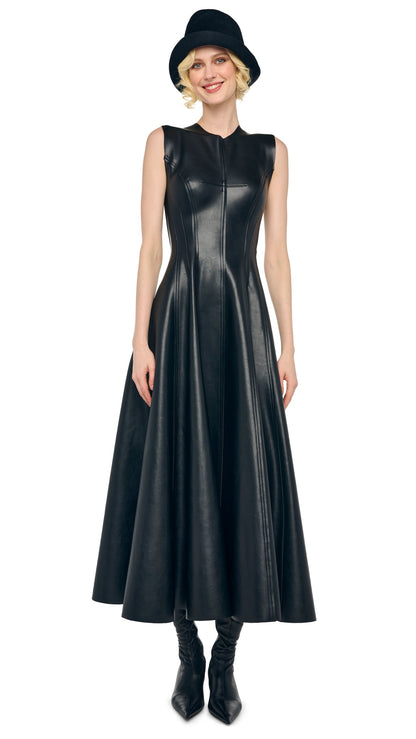 SLEEVELESS LONG GRACE DRESS Black | Norma Kamali Women