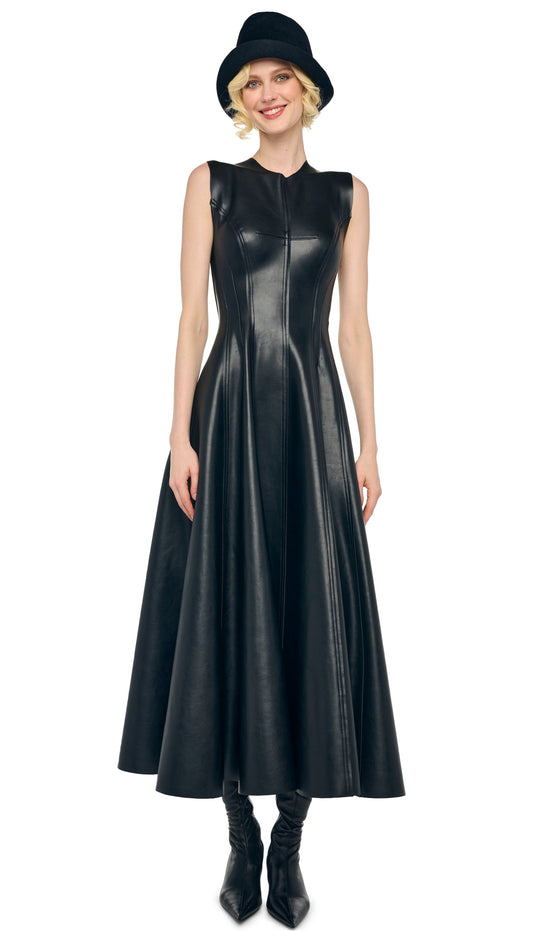 SLEEVELESS LONG GRACE DRESS Black | Norma Kamali Women