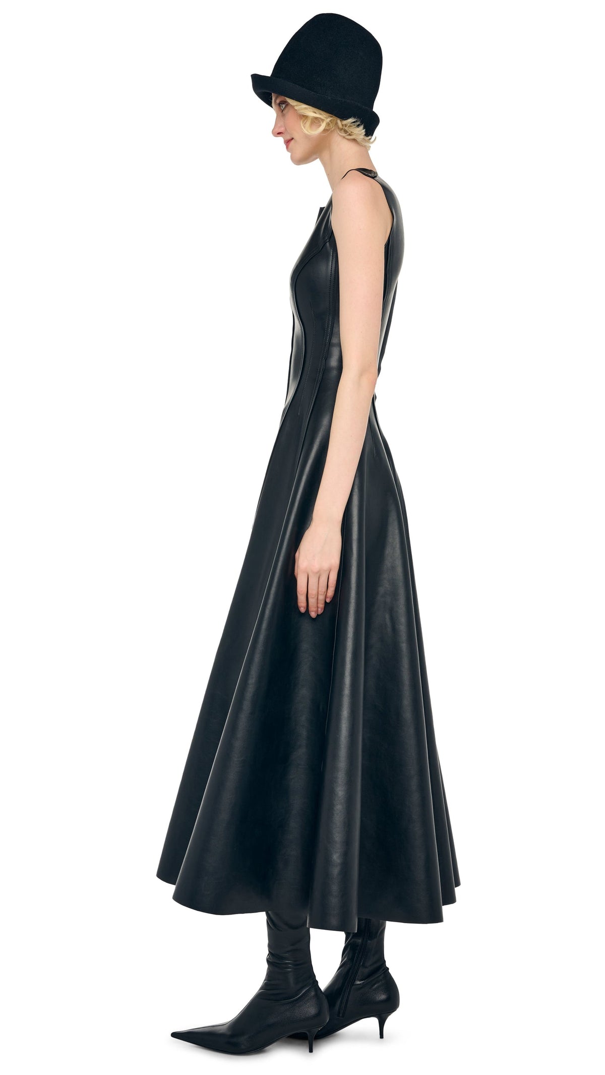 SLEEVELESS LONG GRACE DRESS Black | Norma Kamali Women