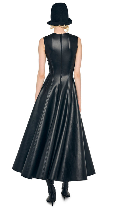 SLEEVELESS LONG GRACE DRESS Black | Norma Kamali Women
