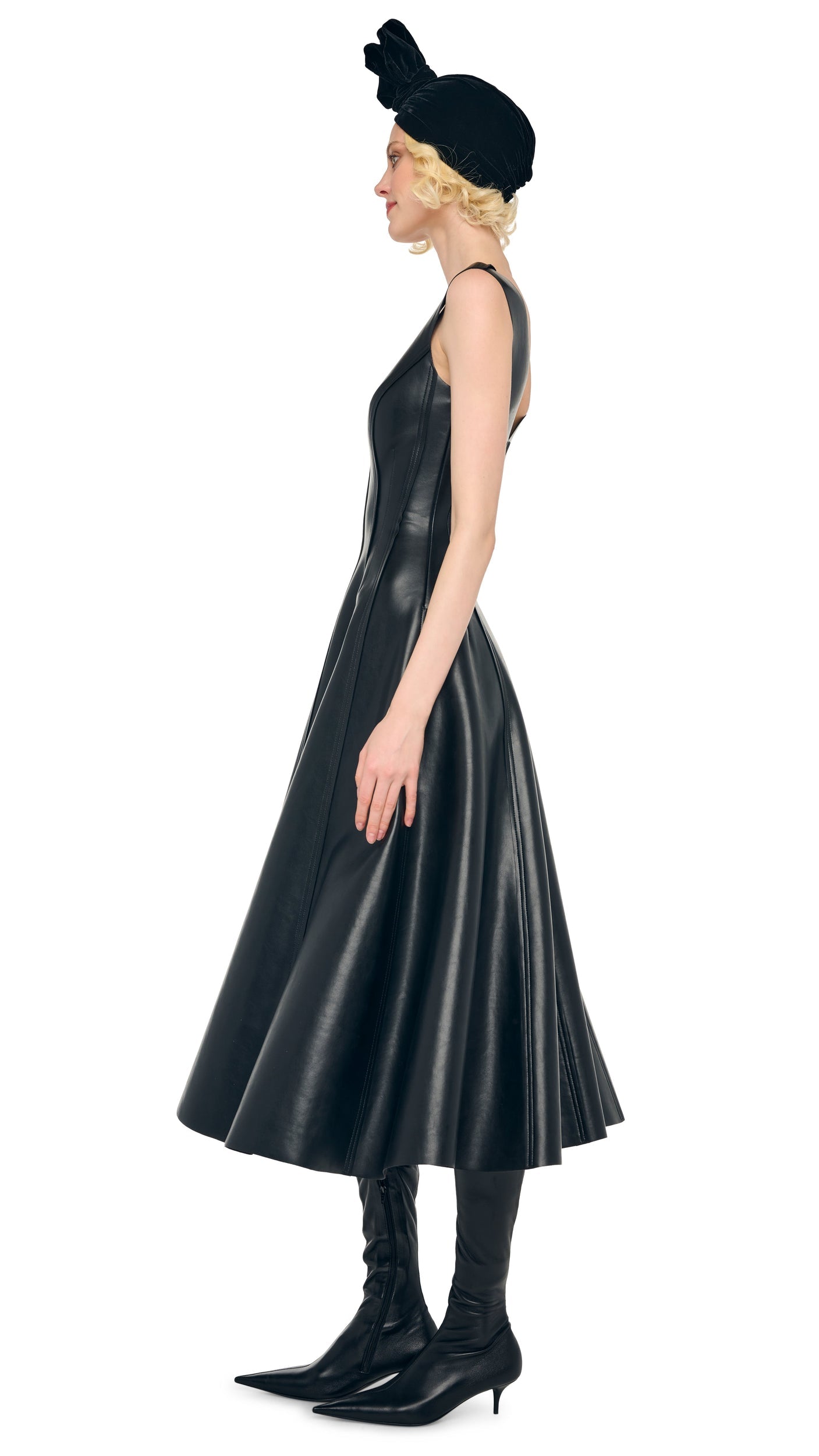 GRACE DRESS TO MIDCALF Black | Norma Kamali Women