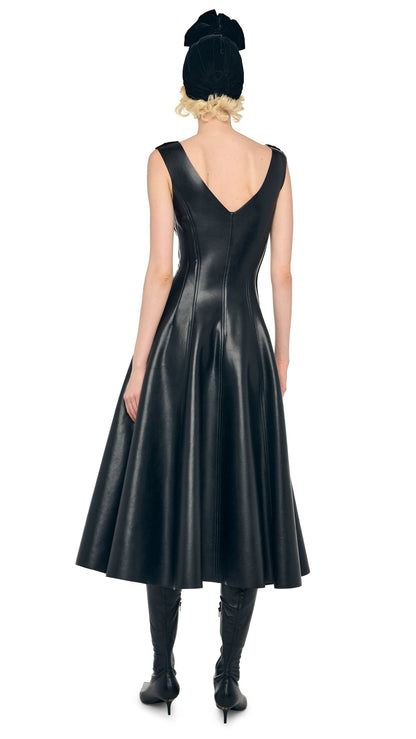 GRACE DRESS TO MIDCALF Black | Norma Kamali Women