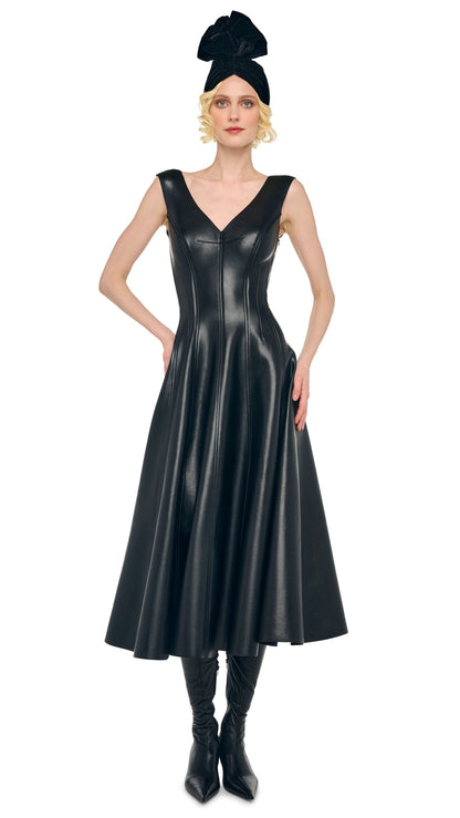 GRACE DRESS TO MIDCALF Black | Norma Kamali Women