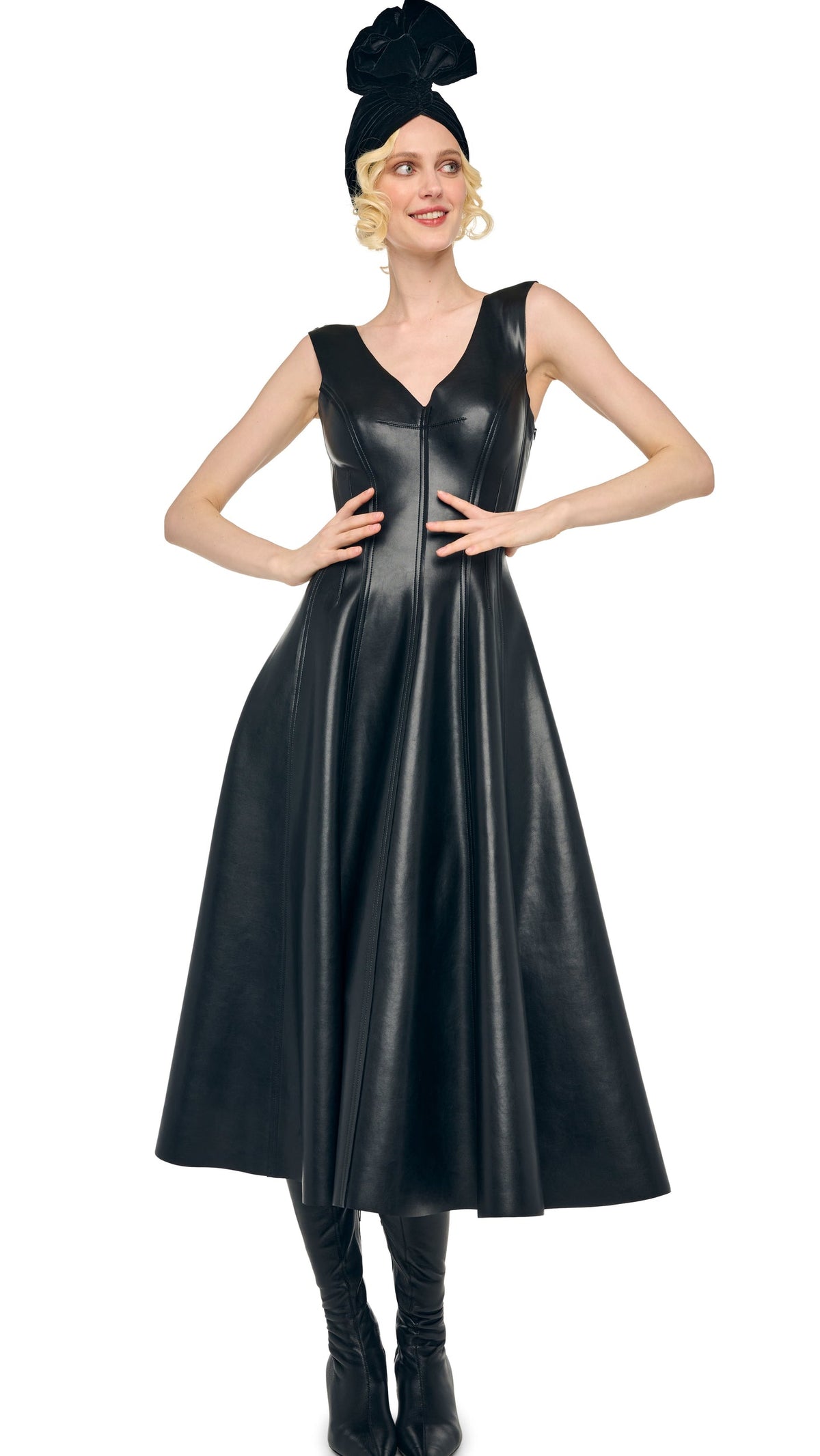 GRACE DRESS TO MIDCALF Black | Norma Kamali Women