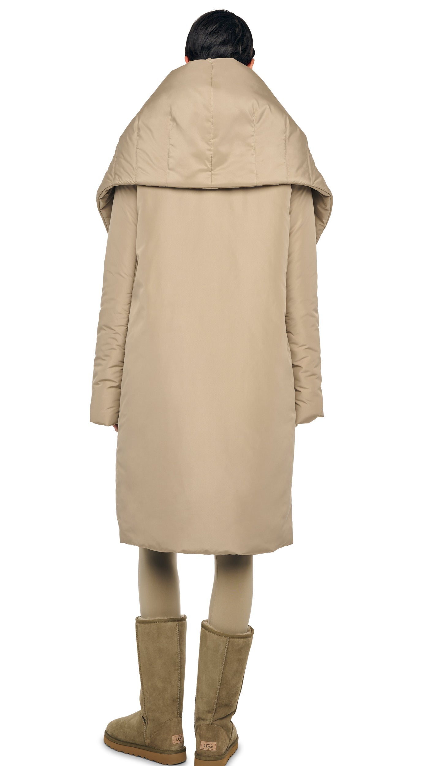 SHAWL COLLAR SLEEPING BAG COAT Elm | Norma Kamali Women