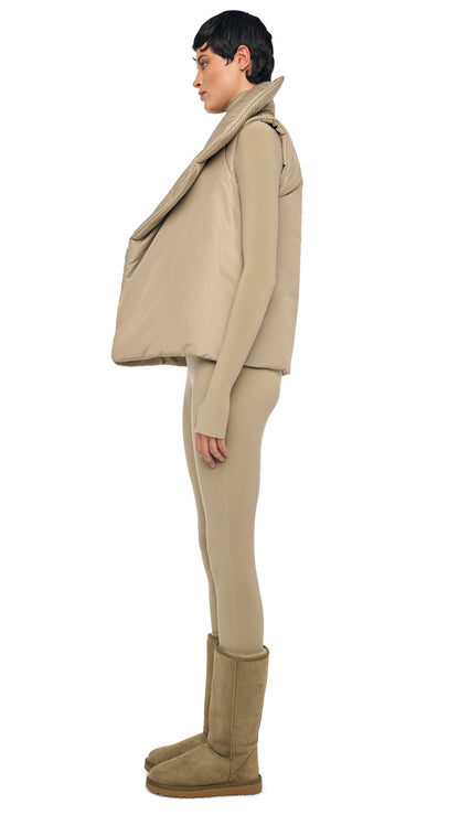 SLEEVELESS SLEEPING BAG VEST Elm | Norma Kamali Women