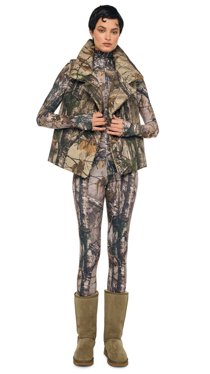 SLEEVELESS SLEEPING BAG VEST Trees | Norma Kamali Women