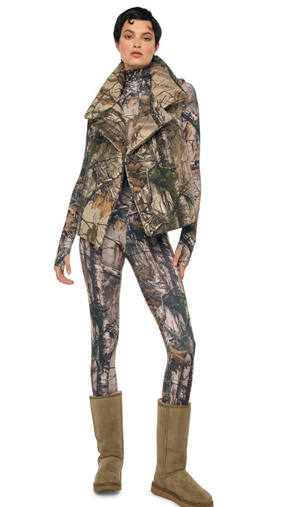 SLEEVELESS SLEEPING BAG VEST Trees | Norma Kamali Women