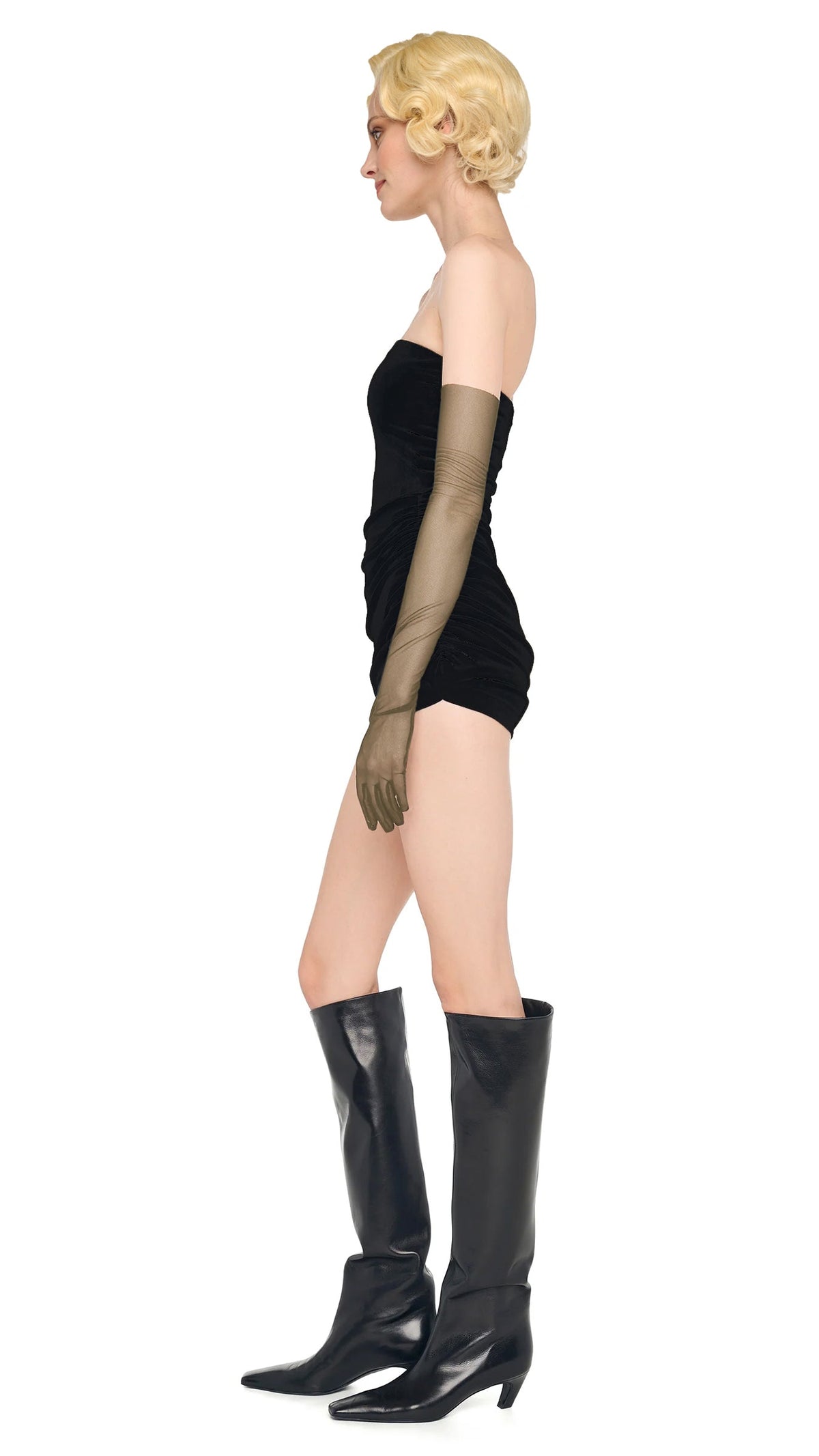 LONG GLOVES Mushroom | Norma Kamali Women